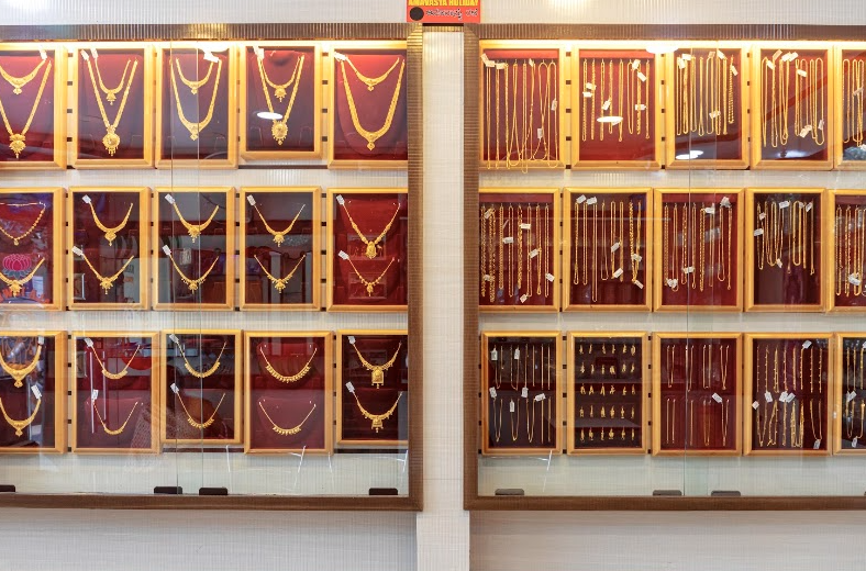 Kamala Jewellers jewellery display